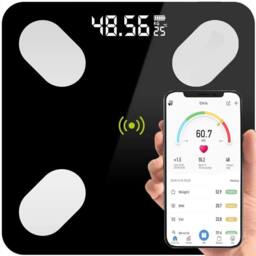PAWNORA Smart Scales Bathroom Scales for Body in Black - thumbnail 4