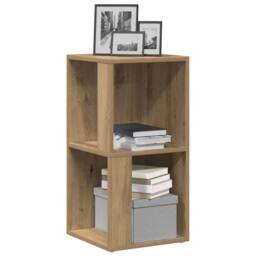 Berkfield Home Classic Corner Cabinet Artisan Oak 33x33x67 cm Engineered Wood in Brown - Size: 33 x 33 x 67 cm - thumbnail 2