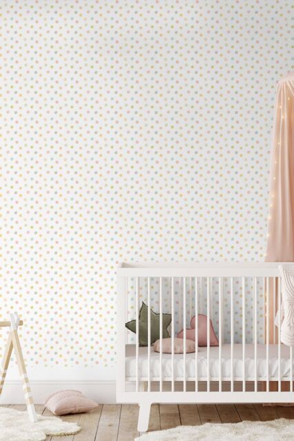 Hoopla Walls Dotty 10m Matt Wallpaper in Natural - image 1