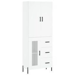 Berkfield Home Highboard White 69.5x34x180 cm Engineered Wood - thumbnail 2