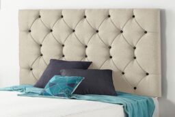Somnior Premier Divan Bed with 24Cm Deep Mattress & Headboard In Wool Tweed Fabric in Natural - Size: King - thumbnail 5