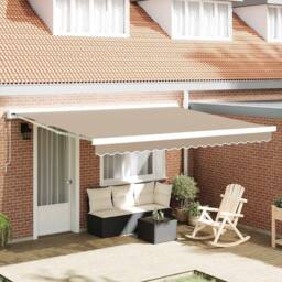 Berkfield Home Modern Awning Replacement Fabric for 4x3 m Frame Beige - thumbnail 2