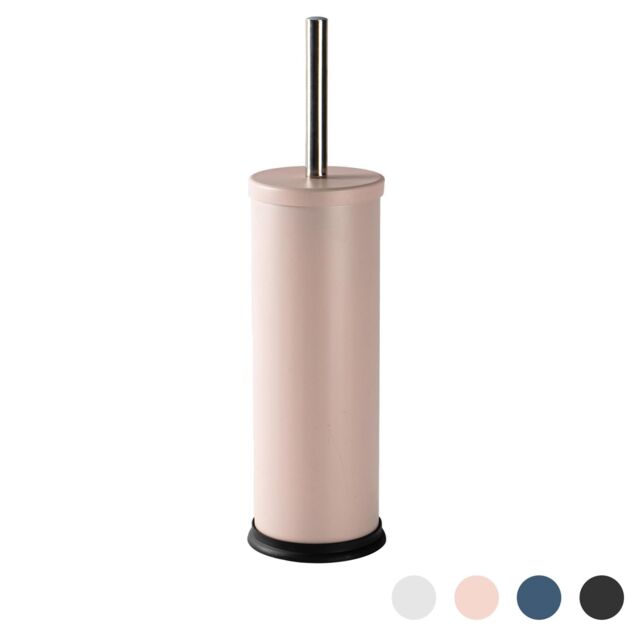 Harbour Housewares Round Toilet Brush & Holder - Cleaning Brush Set with Non Slip Base in Pink - image 1