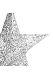 Living and Home Christmas Tree Topper Star Ornament Party Decoration in Silver - thumbnail 5