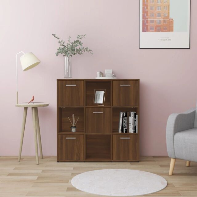 Berkfield Home Book Cabinet Brown Oak 90x30x90 cm Engineered Wood - Size: 90 x 30 x 90 cm - image 1