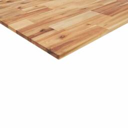 Berkfield Home Table Top Rectangular 100x70x2 cm Solid Wood Acacia in Brown - Size: 100 x 70 x 2 cm - thumbnail 9
