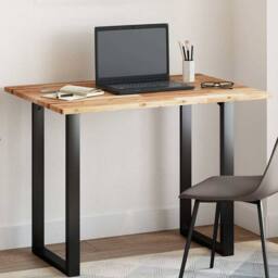 Berkfield Home Table Top Rectangular 100x70x2 cm Solid Wood Acacia in Brown - Size: 100 x 70 x 2 cm - thumbnail 2