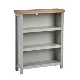 Home Source Avon Low 3 Shelves Bookcase Storage Unit Living Room 36mm Top in Grey - thumbnail 7