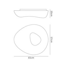 Netlighting Huevo Ceiling 5 Light E27 Outdoor IP44 Polished Chrome Opal White - thumbnail 2