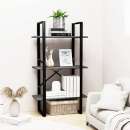 Berkfield Home Storage Shelf Grey 60x30x105 cm Solid Pine Wood - Size: 60 x 30 x 105 cm