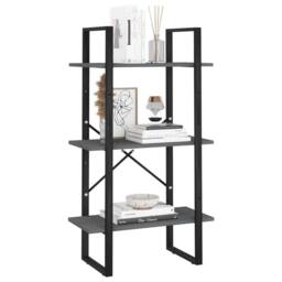 Berkfield Home Storage Shelf Grey 60x30x105 cm Solid Pine Wood - Size: 60 x 30 x 105 cm - thumbnail 6