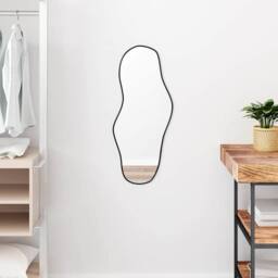 Berkfield Home Wall Mirror Black 70x30 cm - thumbnail 2