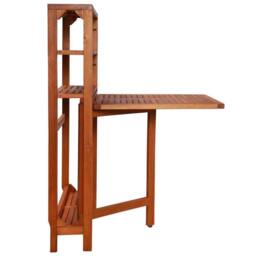Berkfield Home 3 Piece Folding Bistro Set Solid Acacia Wood in Brown - thumbnail 7
