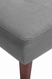 H&O Direct 2-Seater Grey Convertible Sofa Padded Sofa Bed for Kids - thumbnail 6