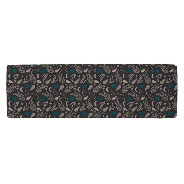 Benjamin Tate Design Floral Magic Eyes Runner Rug in Natural - Size: 67 cm x 230 cm - image 1