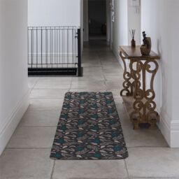 Benjamin Tate Design Floral Magic Eyes Runner Rug in Natural - Size: 67 cm x 230 cm - thumbnail 3