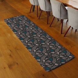 Benjamin Tate Design Floral Magic Eyes Runner Rug in Natural - Size: 67 cm x 230 cm - thumbnail 2
