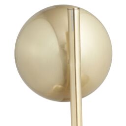 Ruma Brass Metal & White Orb Dome Floor Lamp 3 Bulb Art Deco Light in Gold - thumbnail 5