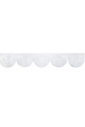 Neel Blue Swag Curtain Panel Ice Silk Detachable Swag Backdrop, 2 Metre in White - thumbnail 4