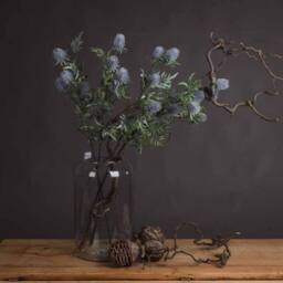 Lemon Pavilion Furniture and Decor Eryngium Blue Thistle Artificial Plant - L24 x W24 x H76 cm - Purple - thumbnail 1