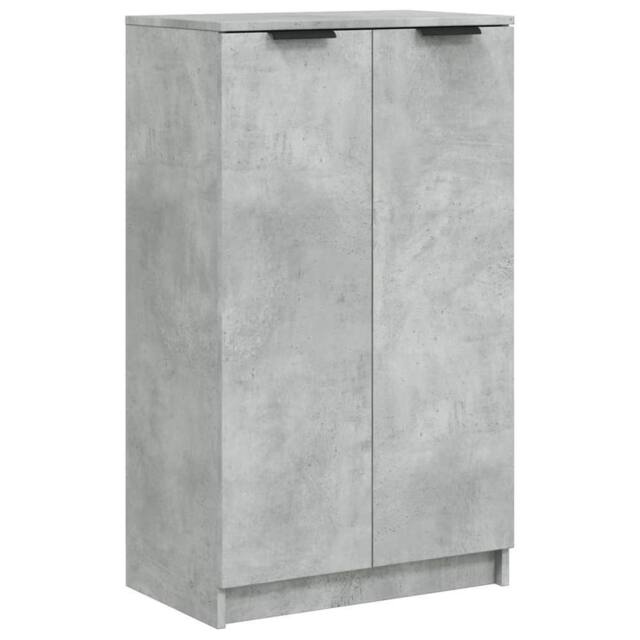 Berkfield Home Shoe Cabinet Concrete Grey 59x35x100 cm Engineered Wood - Size: 59 x 35 x 100 cm - image 1
