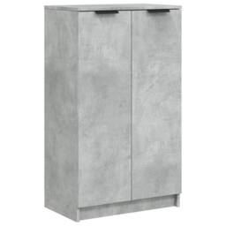 Berkfield Home Shoe Cabinet Concrete Grey 59x35x100 cm Engineered Wood - Size: 59 x 35 x 100 cm - thumbnail 1