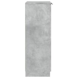 Berkfield Home Shoe Cabinet Concrete Grey 59x35x100 cm Engineered Wood - Size: 59 x 35 x 100 cm - thumbnail 5