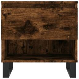 Berkfield Home Modern Coffee Tables 2 pcs Smoked Oak 50x46x50 cm Engineered Wood in Brown - Size: 50 x 46 x 50 cm - thumbnail 6