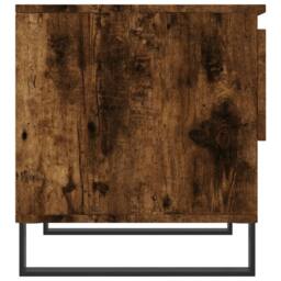 Berkfield Home Modern Coffee Tables 2 pcs Smoked Oak 50x46x50 cm Engineered Wood in Brown - Size: 50 x 46 x 50 cm - thumbnail 8
