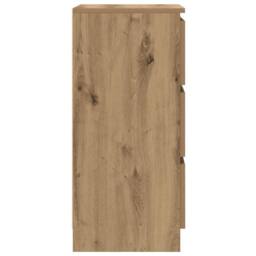 Berkfield Home Sideboard Artisan Oak 37.5x35x76 cm Engineered Wood in Brown - thumbnail 7