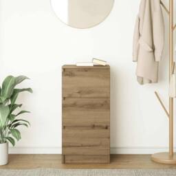 Berkfield Home Sideboard Artisan Oak 37.5x35x76 cm Engineered Wood in Brown - thumbnail 3
