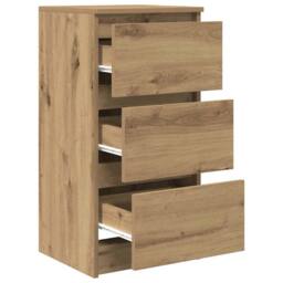 Berkfield Home Sideboard Artisan Oak 37.5x35x76 cm Engineered Wood in Brown - thumbnail 5