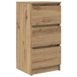 Berkfield Home Sideboard Artisan Oak 37.5x35x76 cm Engineered Wood in Brown - thumbnail 2