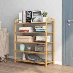 Nordara 5Tier Bamboo Shoe Rack Wooden Storage Organiser Shelf Stand in Natural - thumbnail 3