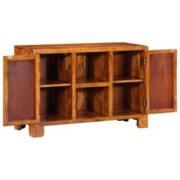 Berkfield Home Sideboard Multicolour 90x35x60 Solid Wood Acacia - thumbnail 4
