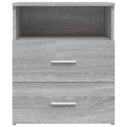 Berkfield Home Modern Bed Cabinet Grey Sonoma 50x32x60 cm - Size: 50 x 32 x 60 cm - thumbnail 5
