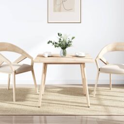 Berkfield Home Table Top 80x80x2.5 cm Solid Wood Pine Square in Brown - thumbnail 2