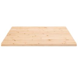 Berkfield Home Table Top 80x80x2.5 cm Solid Wood Pine Square in Brown - thumbnail 3