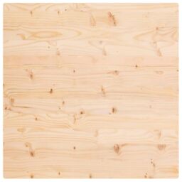 Berkfield Home Table Top 80x80x2.5 cm Solid Wood Pine Square in Brown - thumbnail 4