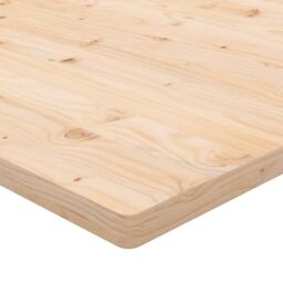 Berkfield Home Table Top 80x80x2.5 cm Solid Wood Pine Square in Brown - thumbnail 5