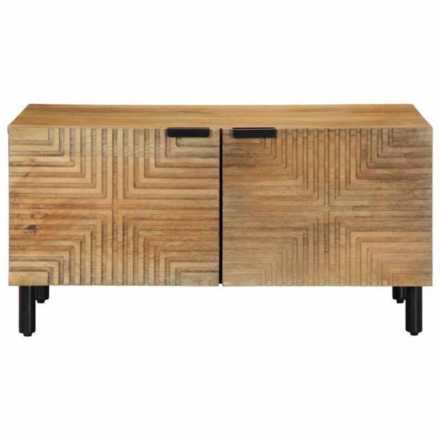 Berkfield Home Coffee Table Brown 80x50x40 cm Solid Wood Mango - Size: 80 x 50 x 40 cm - image 1