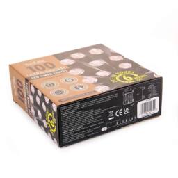 Voltico 100 LED Battery Operated Timer String Lights Dark Green Wire in Cool White - Size: 10m - thumbnail 3