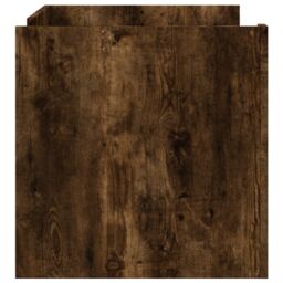 Berkfield Home Coffee Table Smoked Oak 100x50x50 cm Engineered Wood in Brown - Size: 100 x 50 x 50 cm - thumbnail 5