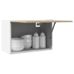 Berkfield Home Hanging Cabinet Lyon Sonoma Oak 60x31x40 cm Engineered Wood in Brown - Size: 60 x 31 x 40 cm - thumbnail 4