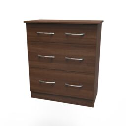 Ready Assembled 2 U Hampshire 3 Drawer Deep Chest (Ready Assembled) in Walnut - thumbnail 6