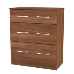 Ready Assembled 2 U Hampshire 3 Drawer Deep Chest (Ready Assembled) in Walnut - thumbnail 5