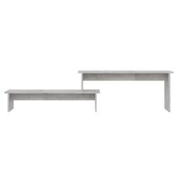 Berkfield Home TV Cabinet Concrete Grey 180x30x43 cm Engineered Wood - Size: 180 x 30 x 43 cm - thumbnail 4