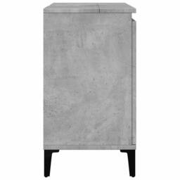 Berkfield Home Sink Cabinet Concrete Grey 58x33x60 cm Engineered Wood - Size: 58 x 33 x 60 cm - thumbnail 6