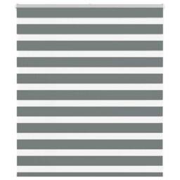 Berkfield Home Elegant Zebra Blind Dark Grey 135x100 cm Fabric Width 130.9 cm Po - thumbnail 2