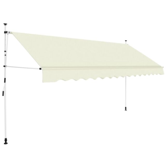 Berkfield Home Manual Retractable Awning 350 cm Cream in Beige - image 1